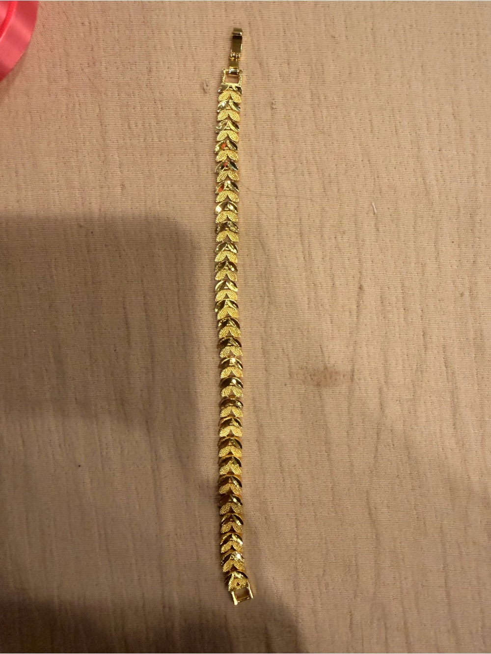 Gold Link Chevron Bracelet - Women Jewelry